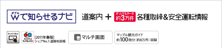 ダブルで知らせるナビ