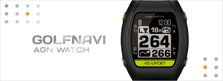 ATLASPORT (アトラスポルト) GOLFNAVI ゴルフナビ AGN WATCH - Yupiteru