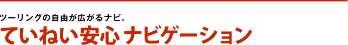 ていねい安心ナビゲーション