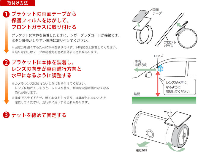 DRY-mini1Ltd 機能・仕様一覧｜ドライブレコーダー｜Yupiteru（ユピテル）