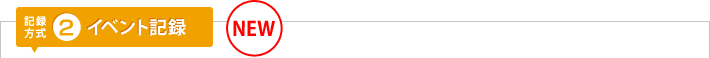 記録方式1：イベント記録