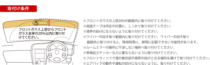 取付け条件