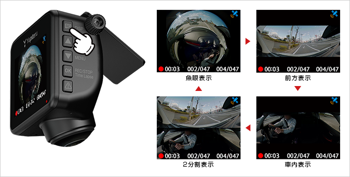 Amazon.co.jp: ユピテル Q-21 全周囲360°ドライブレコーダー