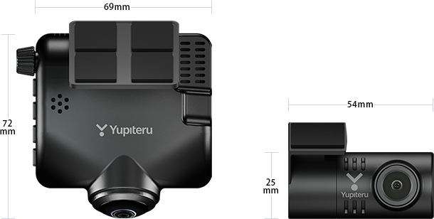 ドライブレコーダー 全周囲360度 ユピテル Q-21c 3年保証 車内撮影 WEB限定   シガープラグタイプ   取説DL版