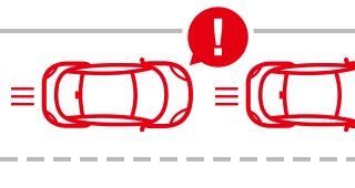 前方車発進警告