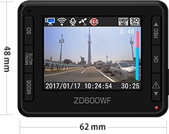 【 開梱 設置?無料 】 ZD600WF 機能・仕様一覧｜ドライブレコーダー｜Yupiteru（ユピテル） アクセサリー