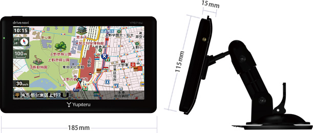 YPB718si 機能・仕様一覧｜ポータブルカーナビ｜Yupiteru（ユピテル）