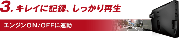 3.キレイに記録、しっかり再生