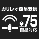 受信対応衛星数 全75基