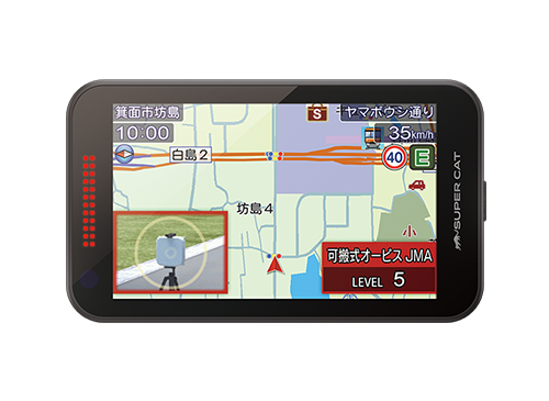 レーザー＆レーダー探知機【YPK-22T】